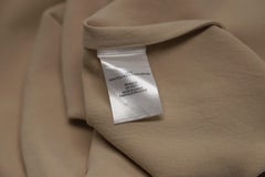 Top Tibi con spalle scoperte in poliestere beige