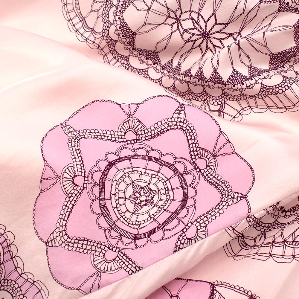 Women's or Men's Tibi Pink Floral Patterned Maxi Dress - Size US 4 For Sale