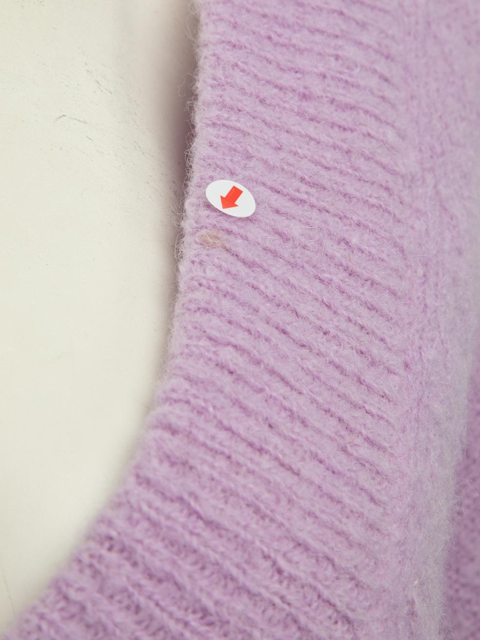 De las mujeres Tibi Jersey de punto de alpaca morado de manga larga Talla S en venta
