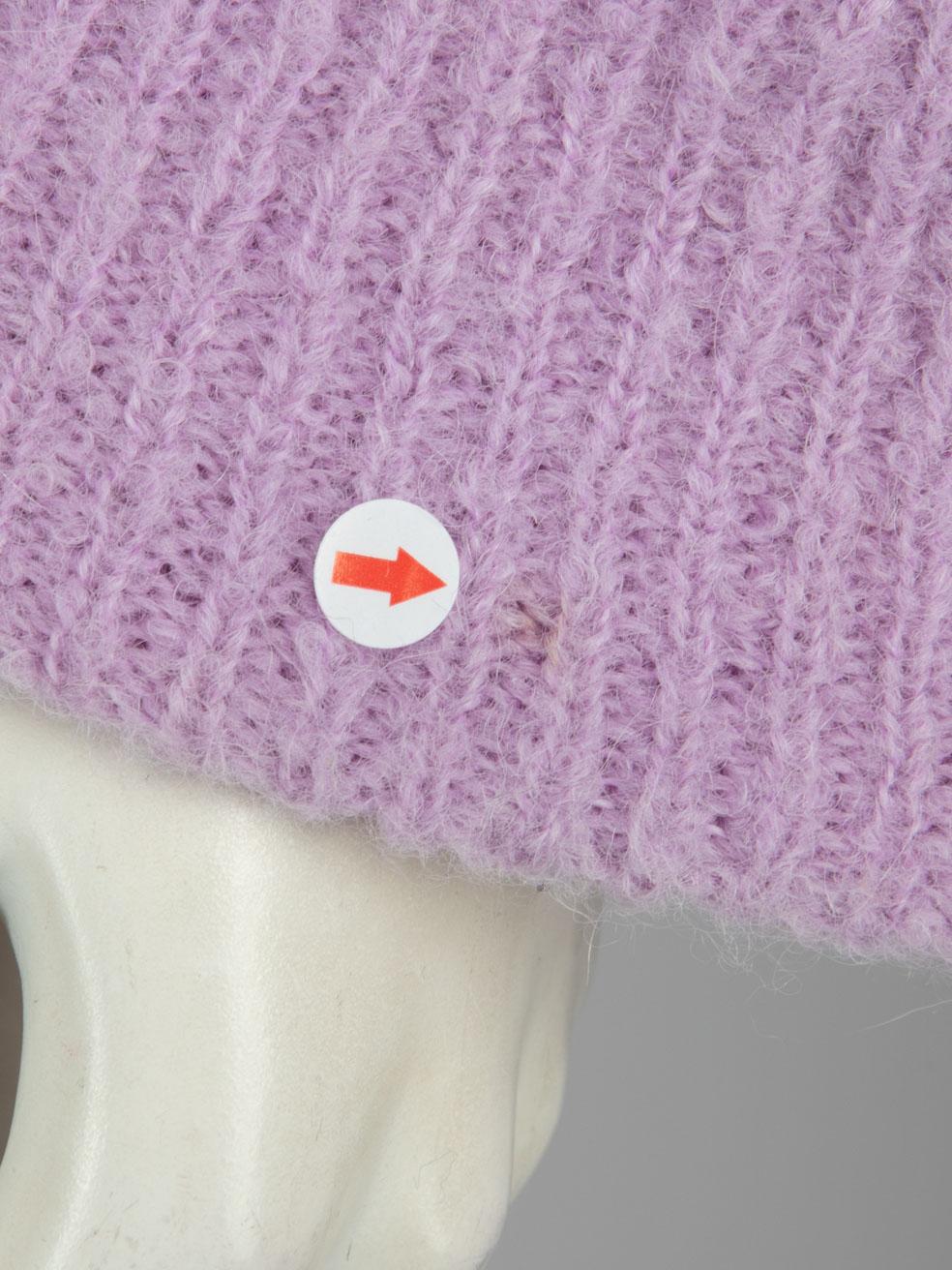 Tibi Jersey de punto de alpaca morado de manga larga Talla S en venta 1