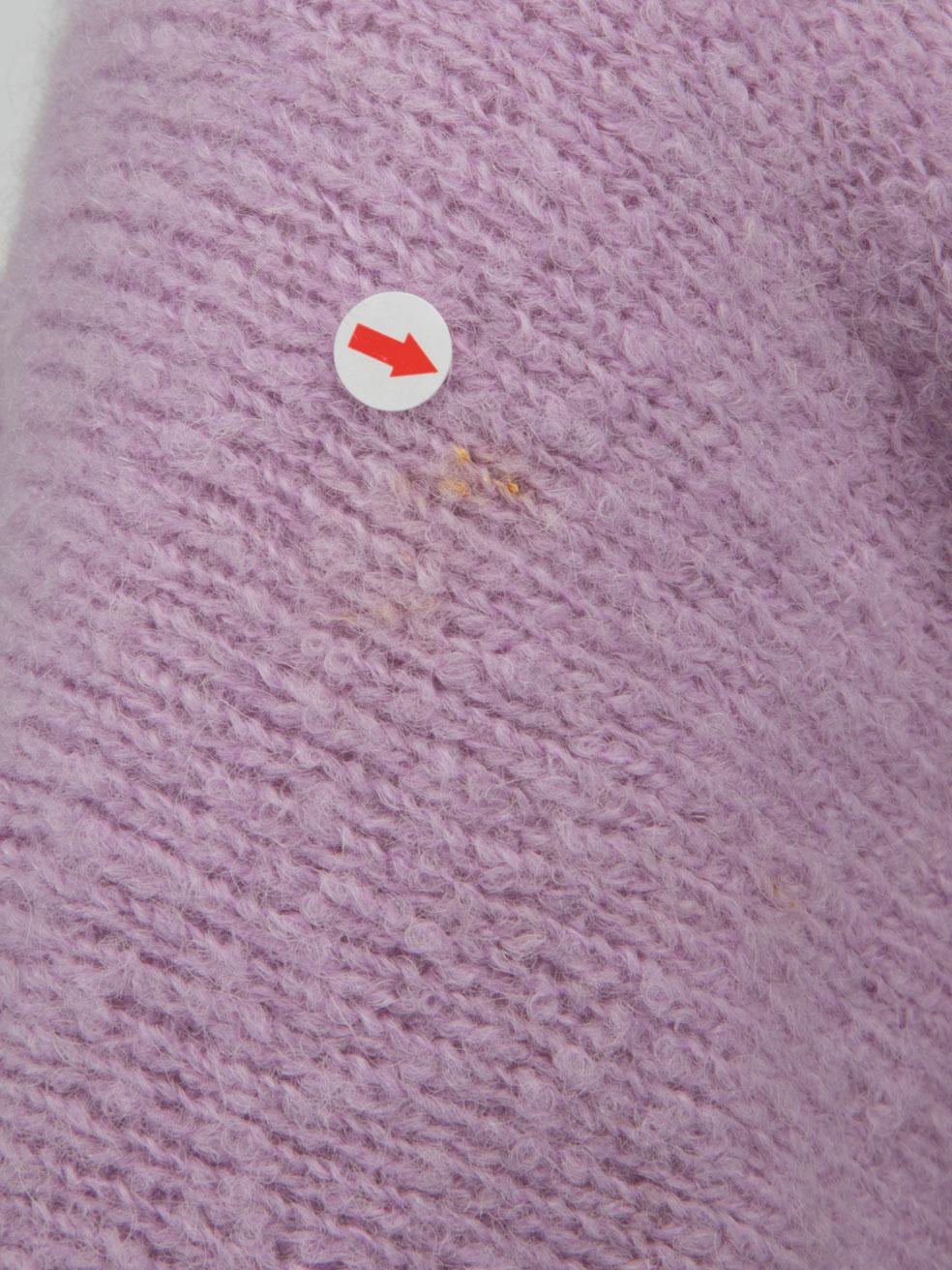 Tibi Jersey de punto de alpaca morado de manga larga Talla S en venta 2