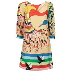 Bedruckte Seidenbluse von Tibi, Größe XXS
