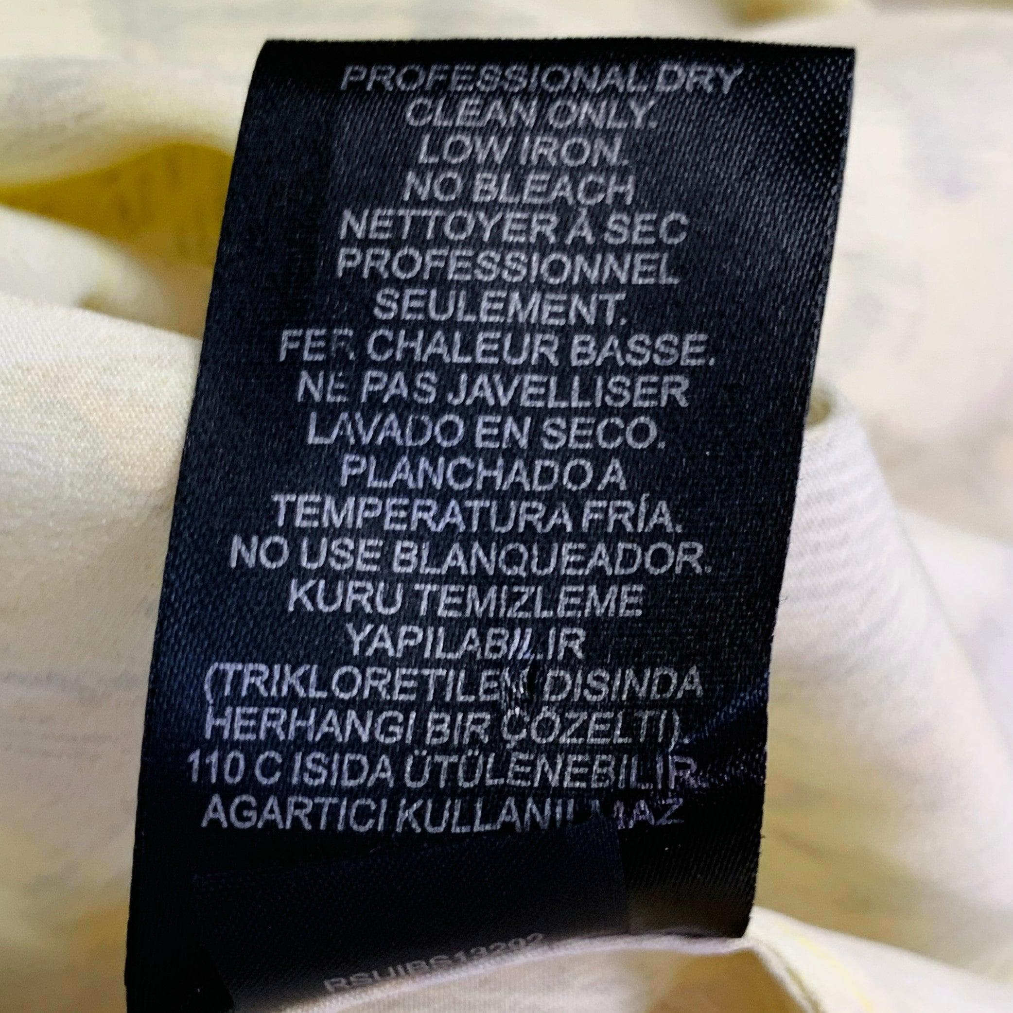 Tibi Size 2 Yellow Brown Polyester Print Halter Dress (robe dos nu) en vente 2