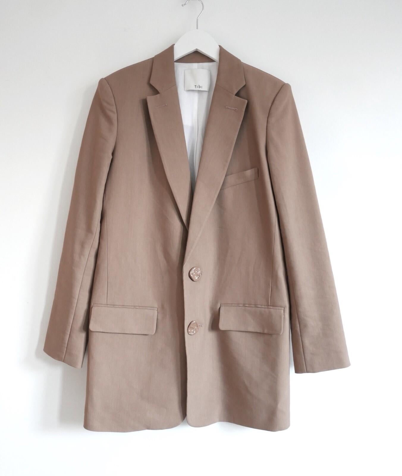 Tibi Tie Front Convertible Blazer Jacket Dress In Excellent Condition For Sale In London, GB