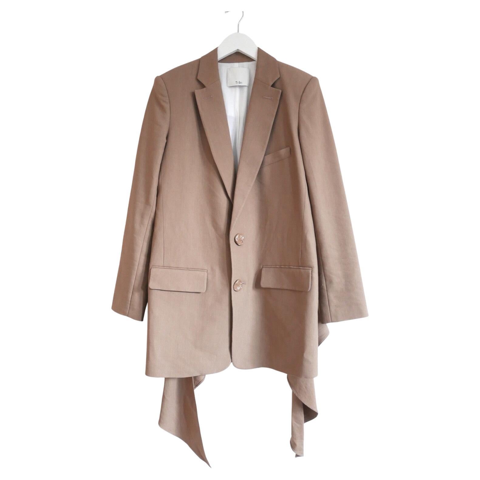 Tibi Tie Front Convertible Blazer Jacket Dress For Sale