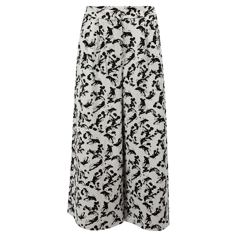 Tibi Women's Black & White Patterned Culottes For Sale