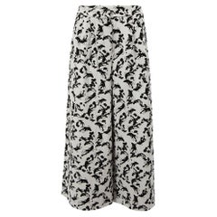 Used Tibi Women's Black & White Patterned Culottes