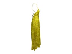 Tibi Yellow Sleeveless Maxi Dress