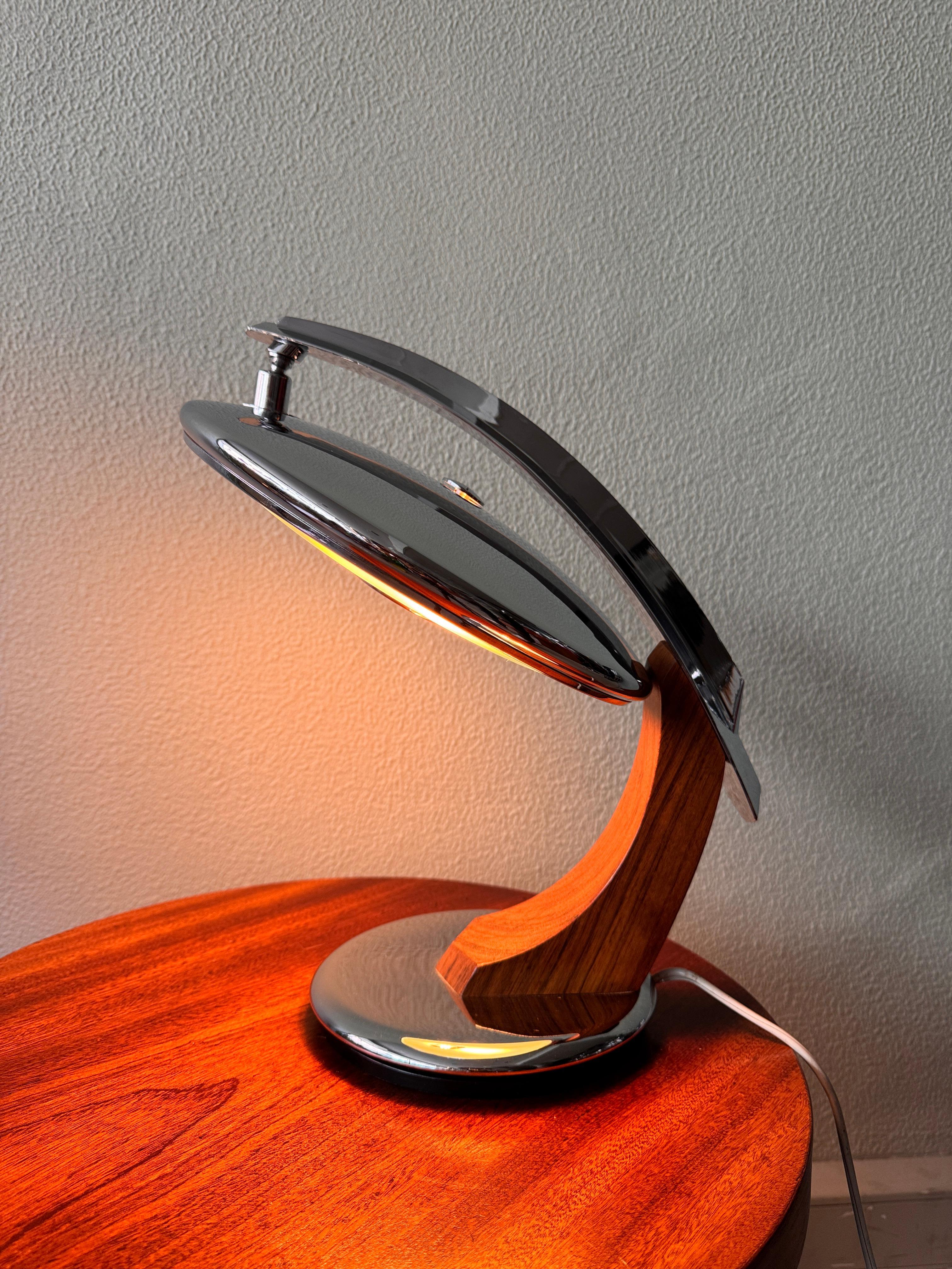 Mid-Century Chrome and Wood 