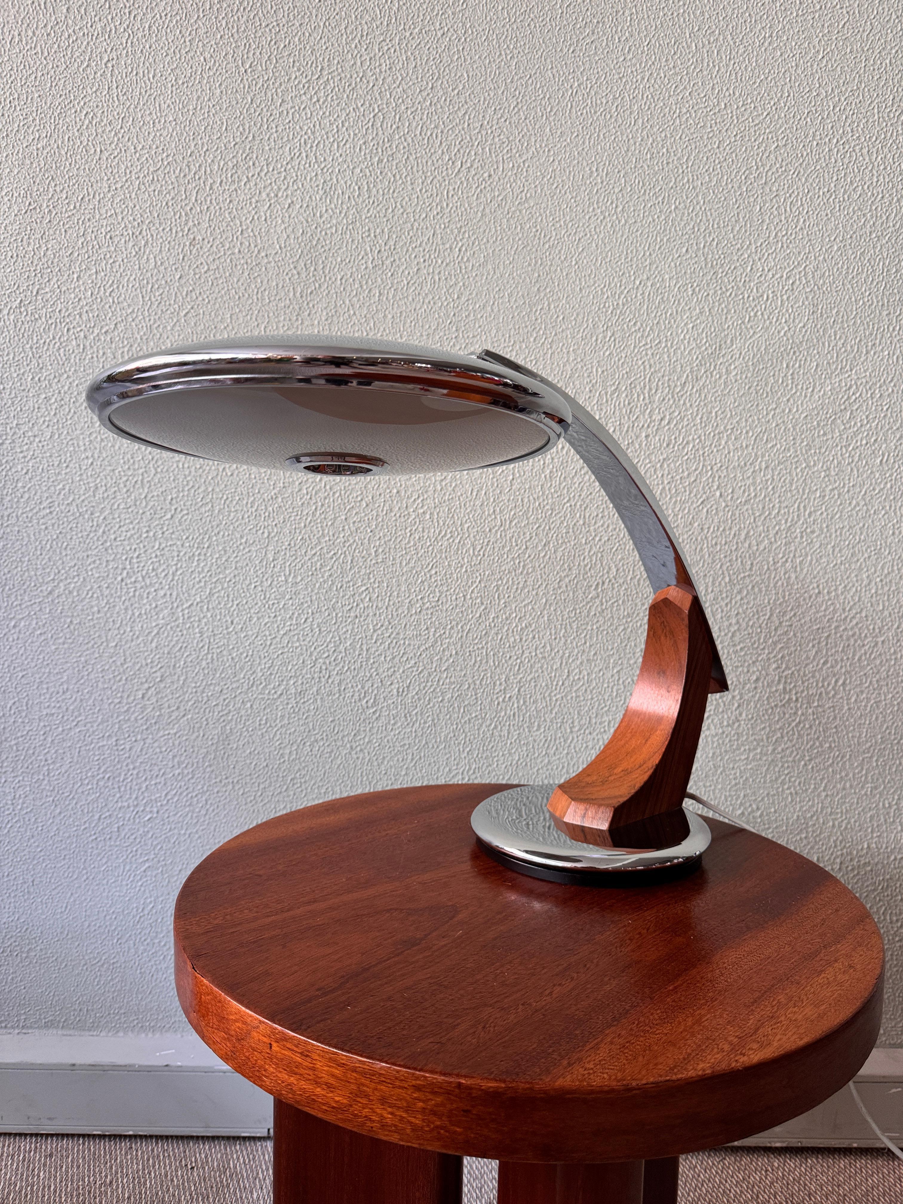 Mid-20th Century Mid-Century Chrome and Wood 