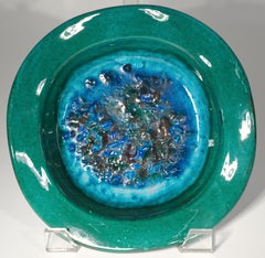TIC for Raymor Majolica Textured Fritte Glaze Bowl, Italy 1960s