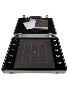 Tic Tac Sterlingsilber 5 St. schwarz rhodiniert, mit Acrylbrett, im Koffer