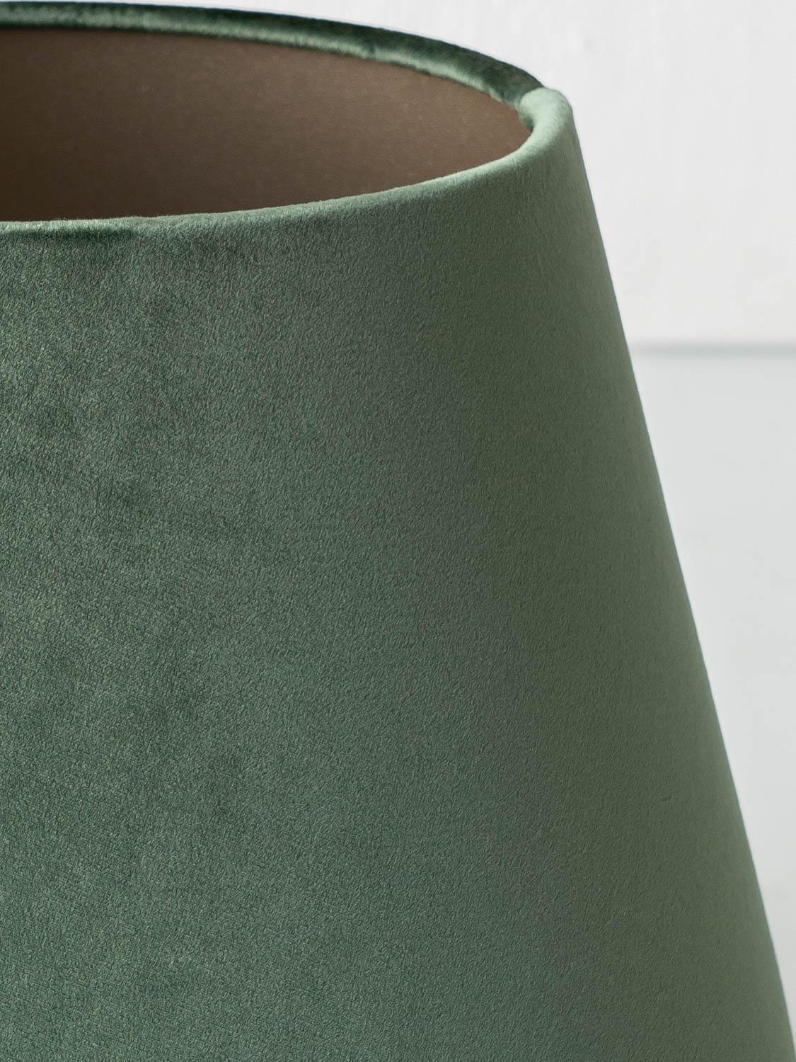 Lámparas de Chinoiserie Tichelaar Makkum Delft (1940-60) Nuevas pantallas de terciopelo verde en venta 7