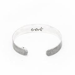 Citrine Cat Eyes Cuff in Sterling Silver and Crystal Quartz