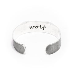 Tichu Opal Wolf Eye Cuff Sterling Silver and Crystal Quartz Size M