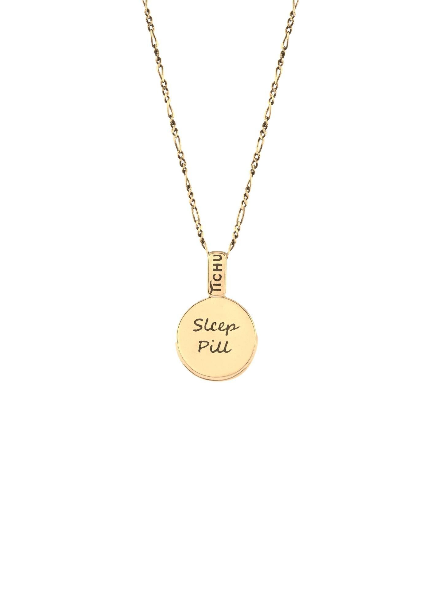 A wholesome sleep cycle is significant for a calmer and balanced mind. The crystal brings you one step closer to peace by clearing away the unconstructive thoughts within your mind.

Each Sleep Pill Pendant is handcrafted in Sterling Silver,