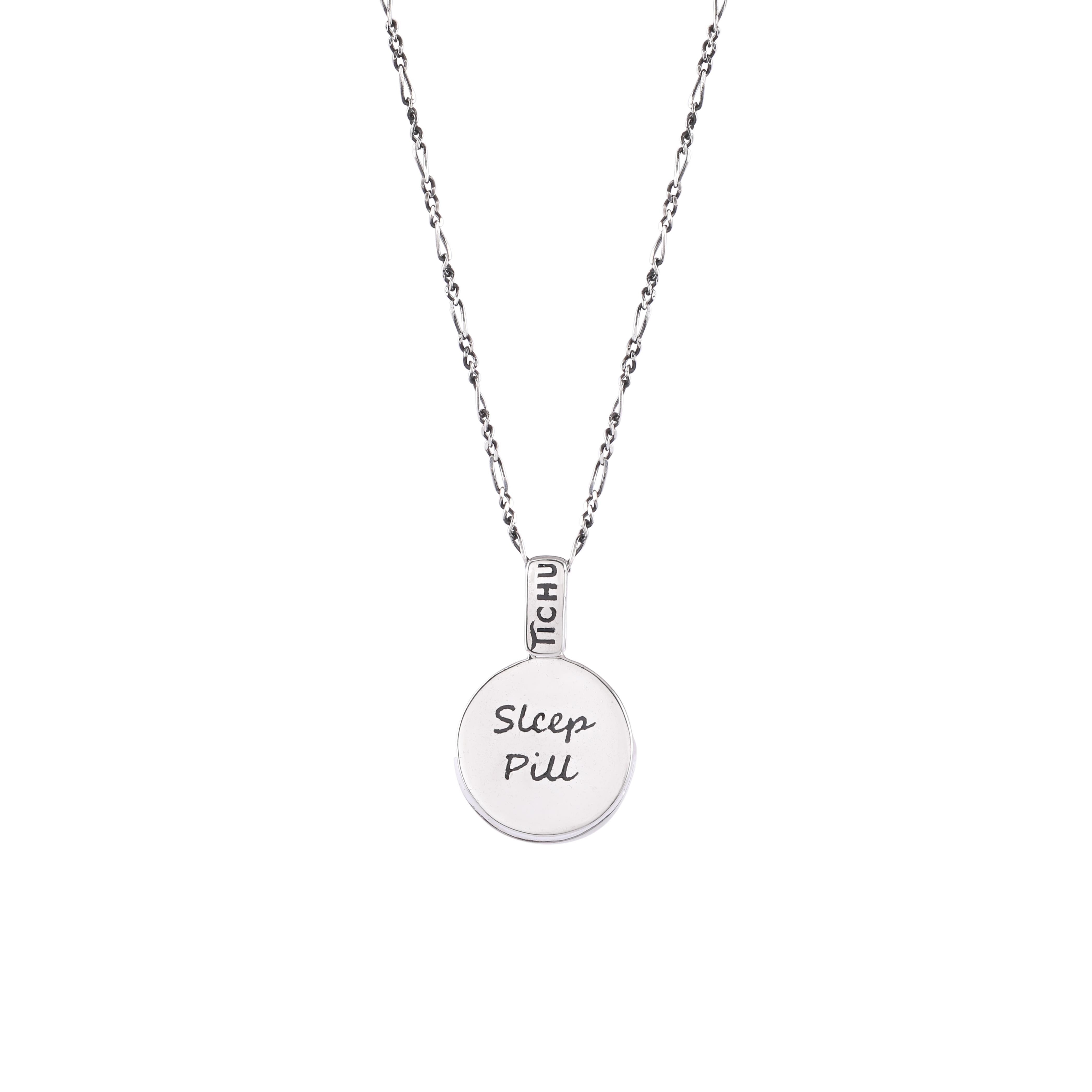 A wholesome sleep cycle is significant for a calmer and balanced mind. The crystal brings you one step closer to peace by clearing away the unconstructive thoughts within your mind.

Each Sleep Pill Pendant is handcrafted in Sterling Silver,