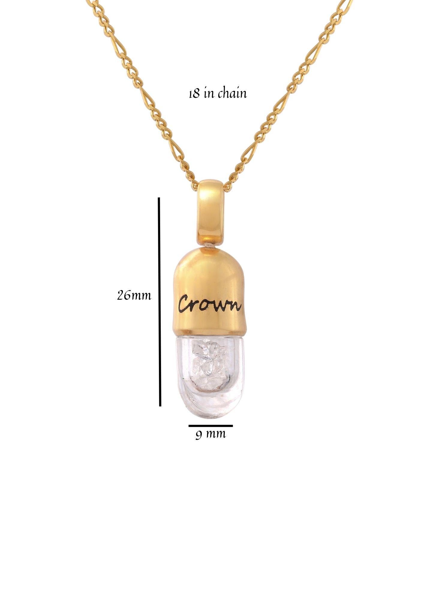 The Seventh Chakra or the Crown Chakra is at located at the top of the head associated with Higher Consciousness, Spirituality and Enlightenment. The Crown Chakra is associated with Color White. 

Each Crown Chakra Pendant is handcrafted in Sterling