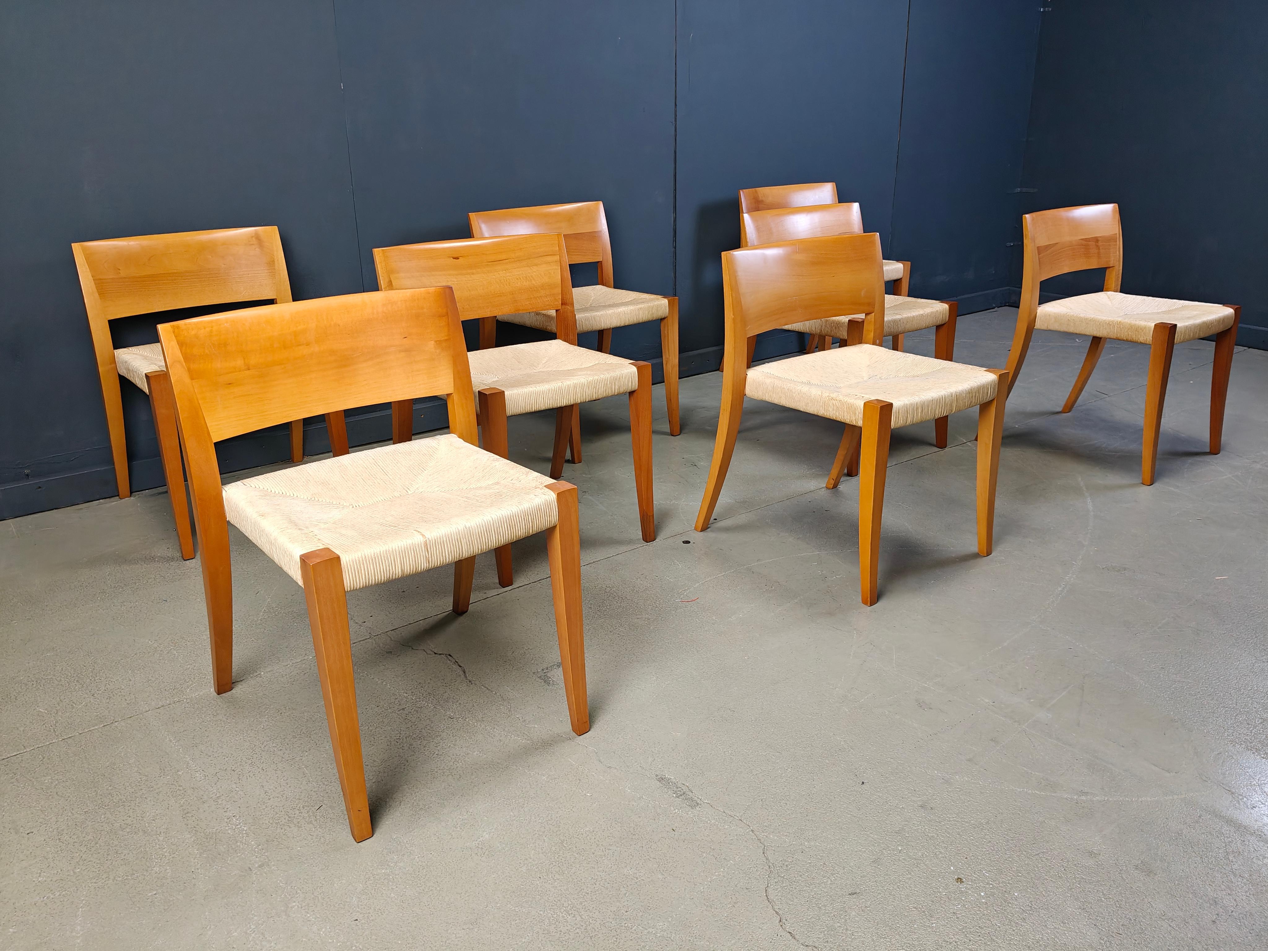 Sillas de comedor Ticino de Bruno Reichlin para Molteni, años 90 en venta 3