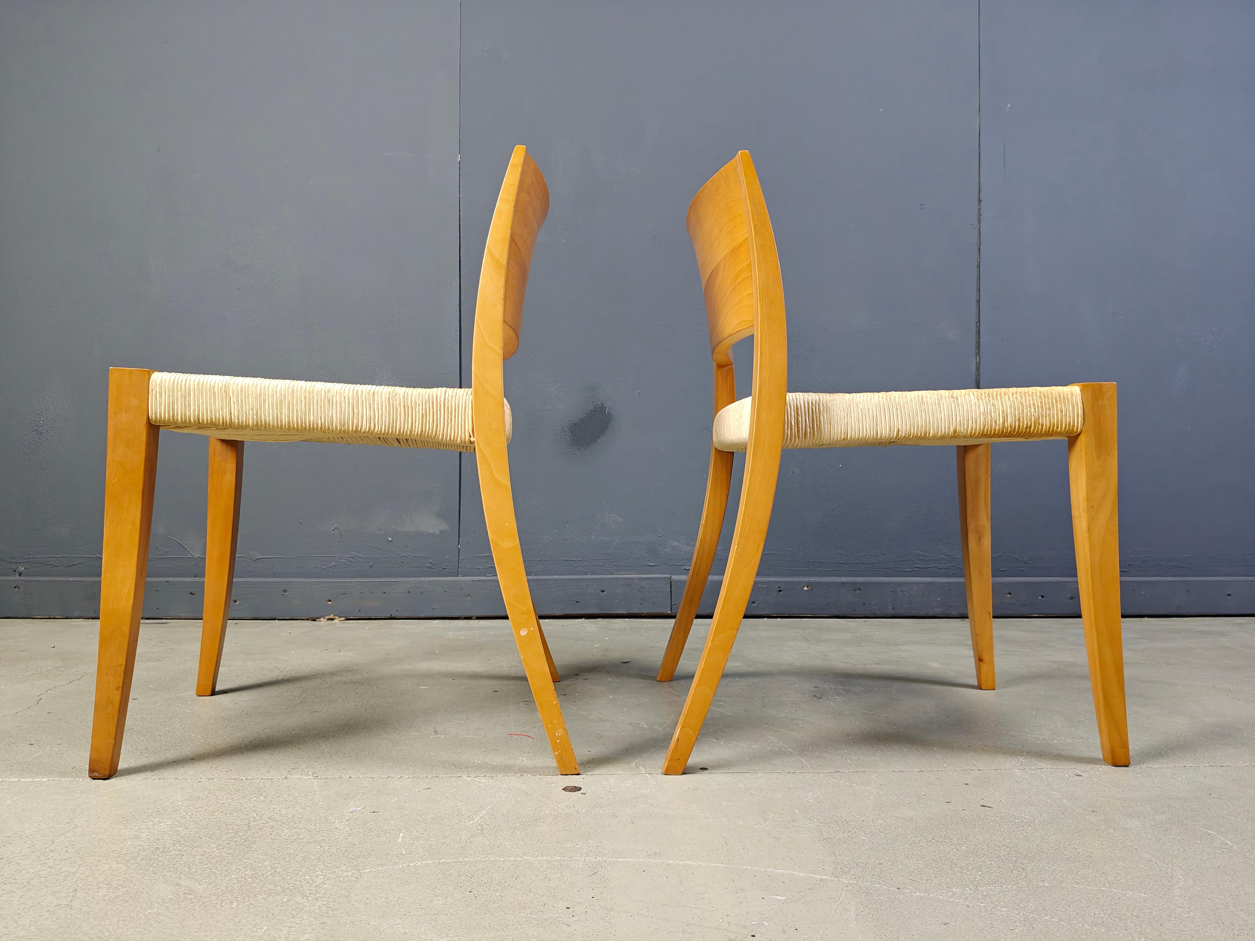 Sillas de comedor Ticino de Bruno Reichlin para Molteni, años 90 Moderno en venta