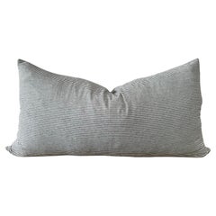 Ticking Stripe Lumbar Pillow with Insert