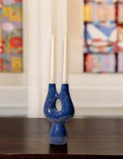 Tide Contemporary Ceramic Vase and Candle Holder Handmade by Busra Ozdemir