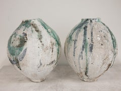 Tide II Moon Jars Pair of Vases