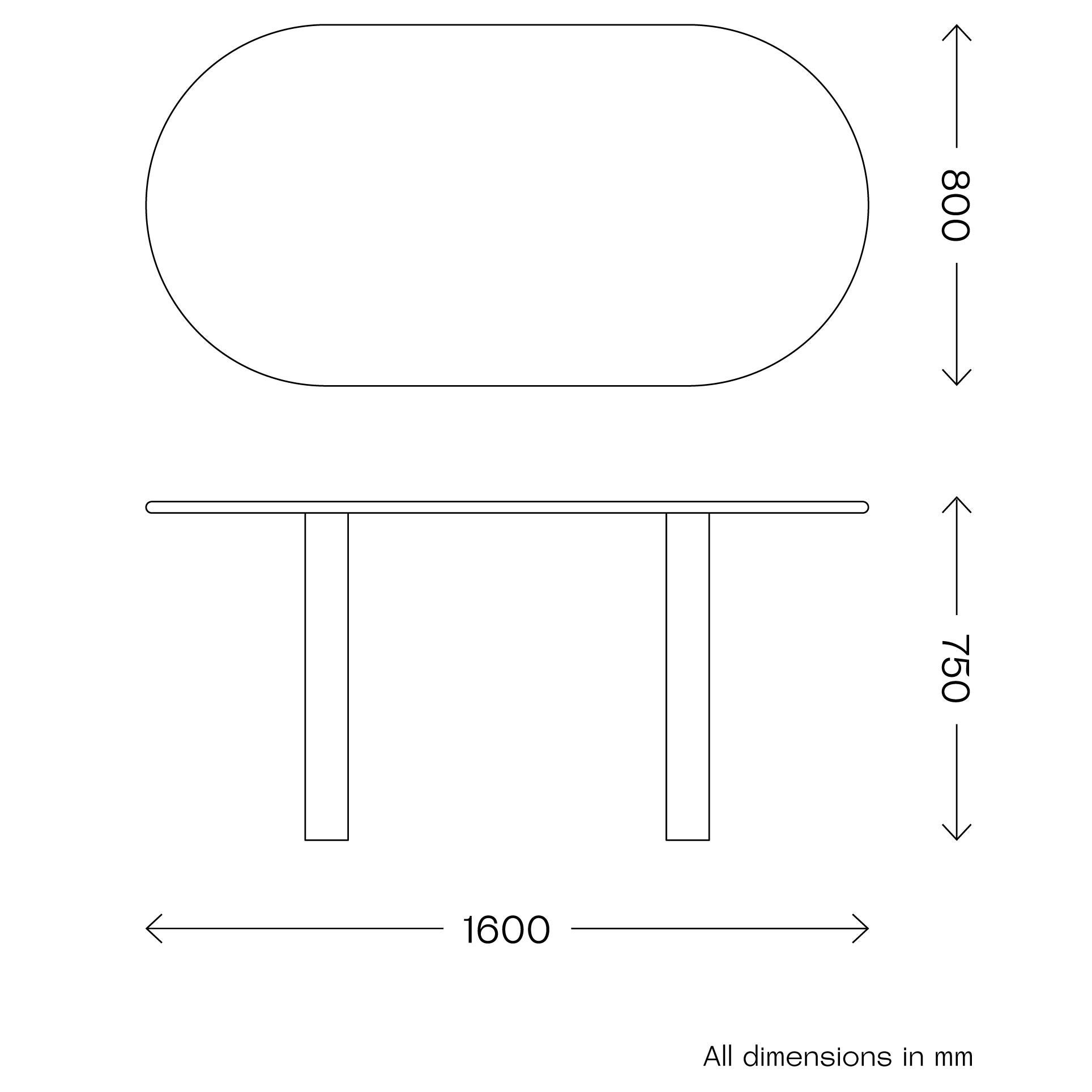 British Tide Oval Dining Table For Sale