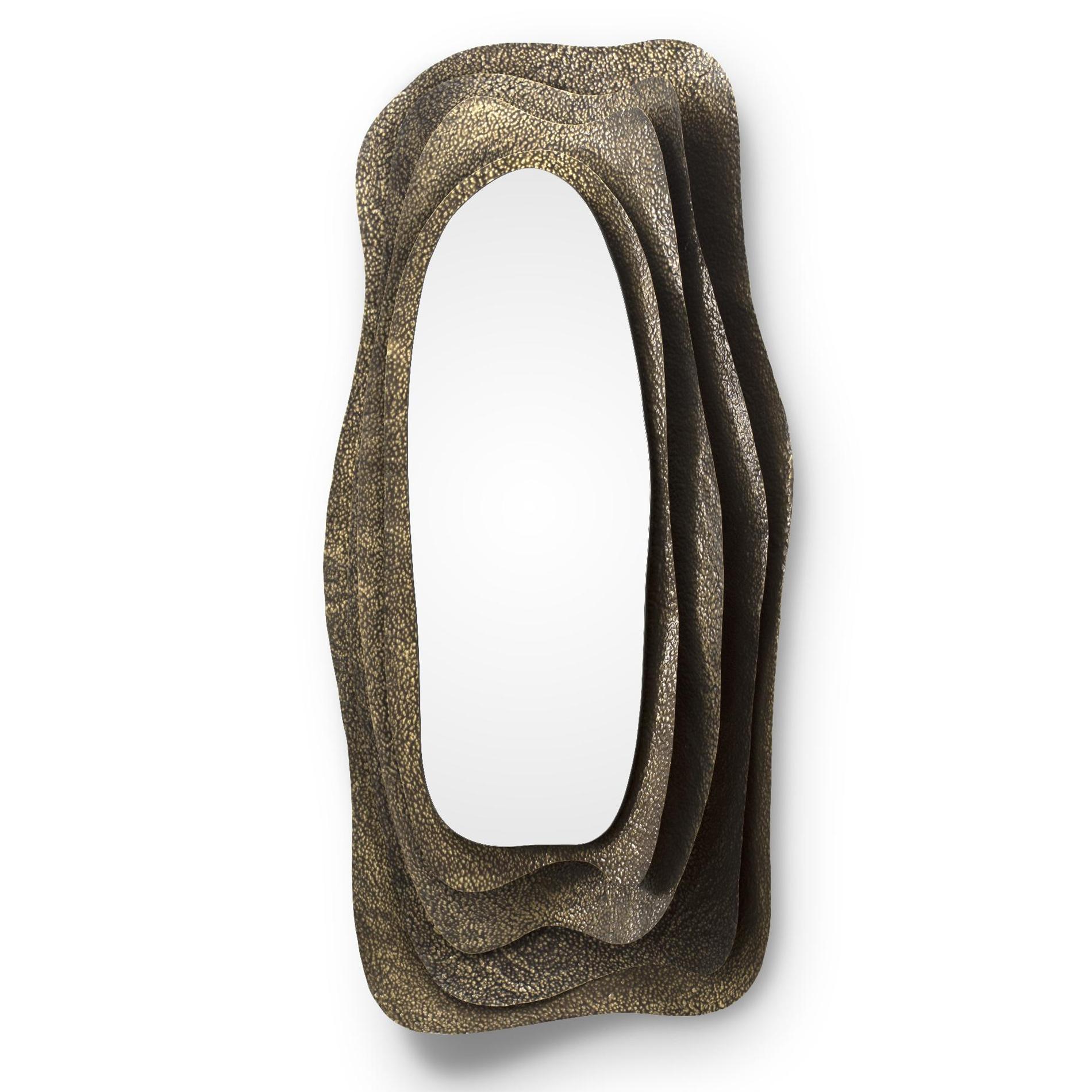 Hand-Crafted Tide Rectangular Mirror For Sale