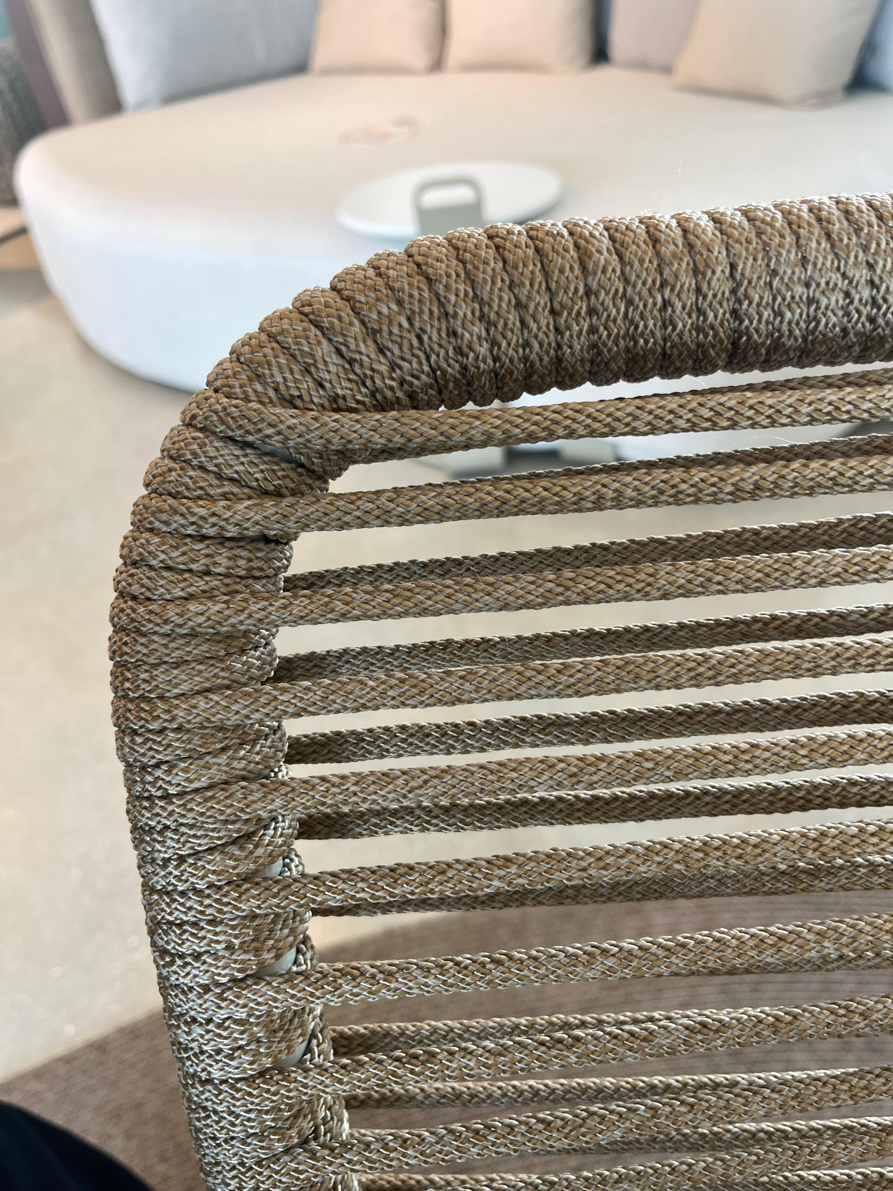 Poudré Ensemble de salle à manger d'extérieur Tidelli - Table Spool et chaises Rio en vente