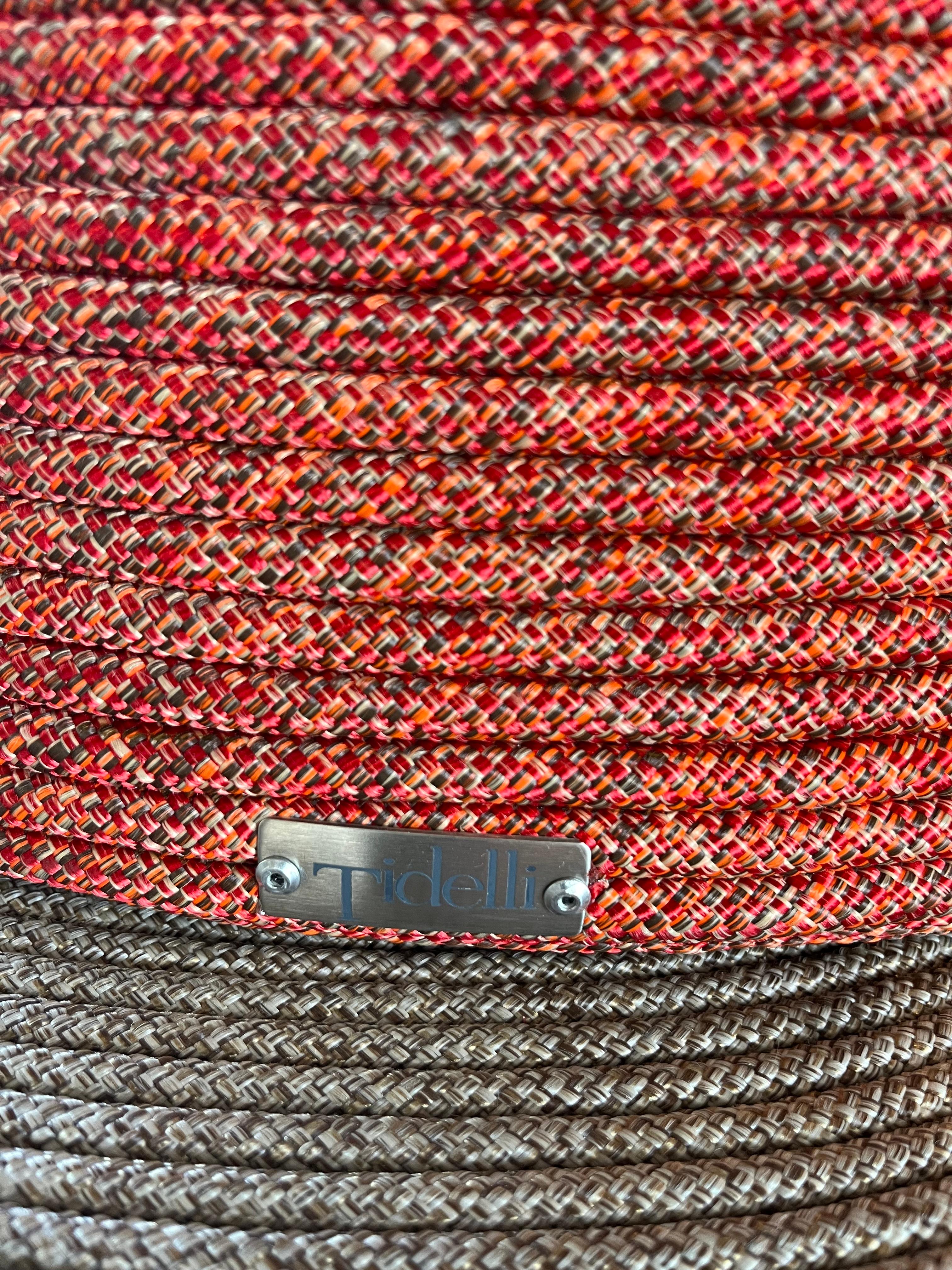 XXIe siècle et contemporain Ensemble de salle à manger d'extérieur Tidelli - Table Spool et chaises Rio en vente