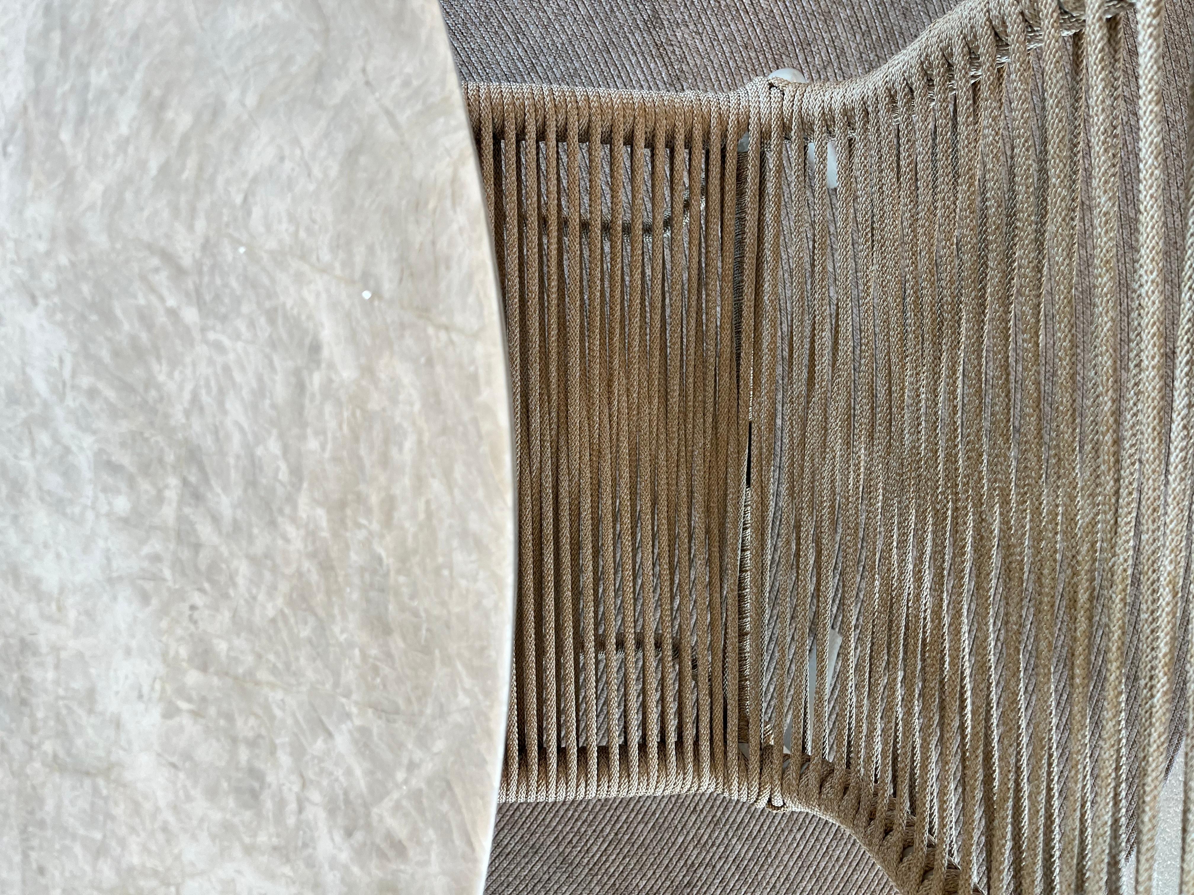 Aluminium Ensemble de salle à manger d'extérieur Tidelli - Table Spool et chaises Rio en vente