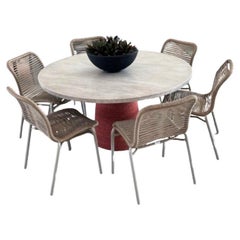 Tidelli Outdoor Dining Set – Spool Table & Rio Chairs