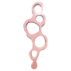 Tidepool Pink Wandspiegel von Bert Furnari, pulverbeschichtetes Aluminium, volle Länge