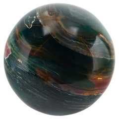 Tides in Stone: Large Ocean Jasper Sphere, 8.5"