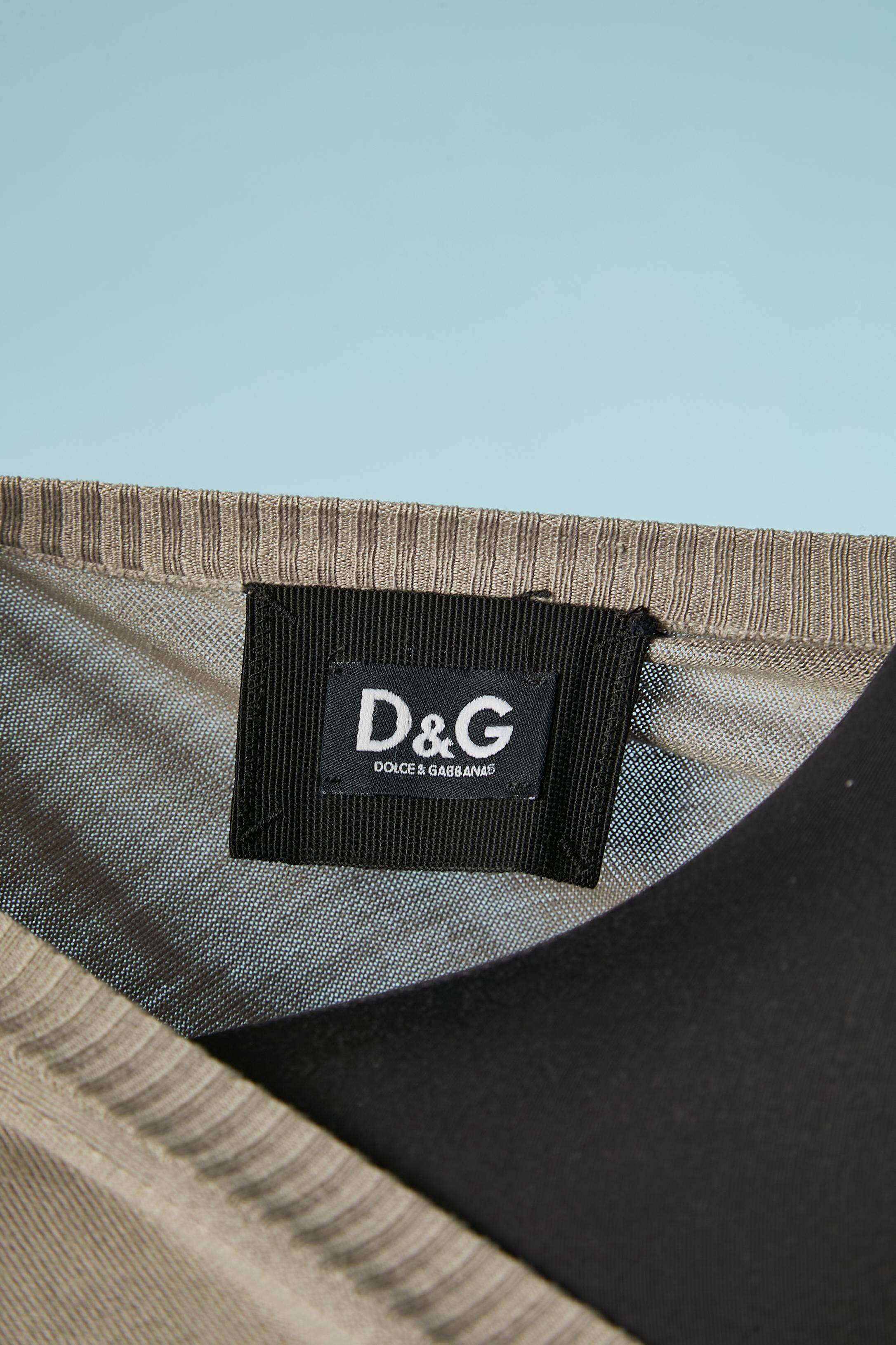Cardigan en maille de soie Tie &Dye D&G by DOLCE & GABBANA en vente 1