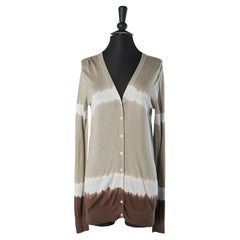 Cardigan in maglia di seta Tie &Dye D&G by Dolce & Gabbana
