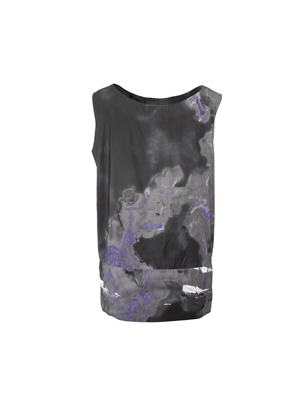 Tie-Dyed Print Sleeveless Top Size S In Good Condition For Sale In London, GB
