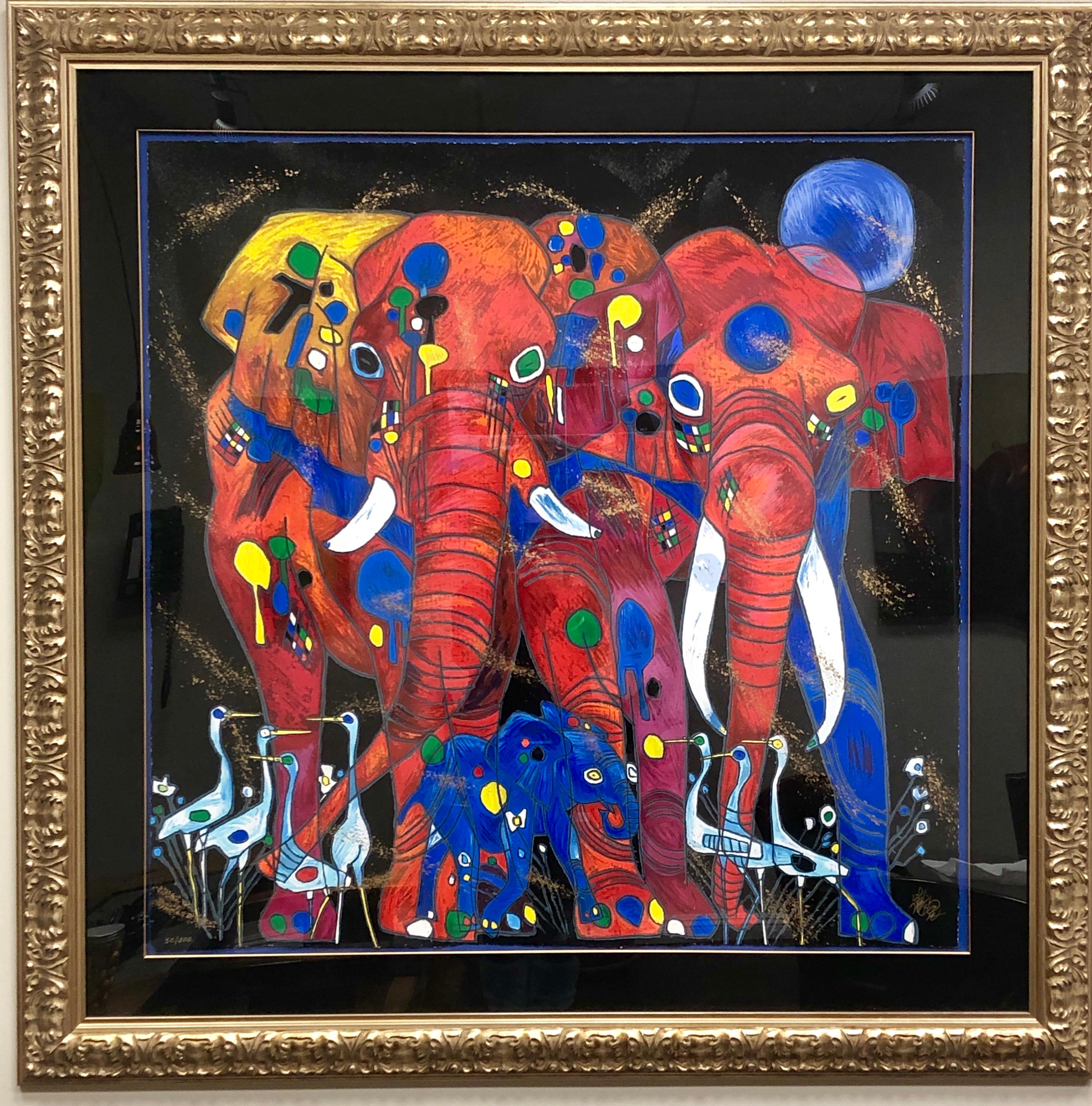 Tie Feng Jiang  "Famiglia di elefanti"