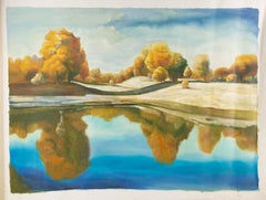 Tiehong Xiong Landscape Original Oil On Canvas "Scenery III"