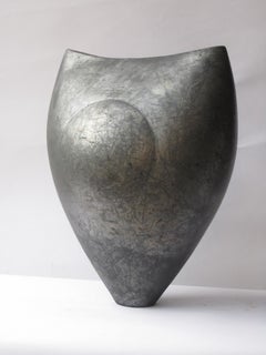 La Lune noire, sculpture en céramique abstraite