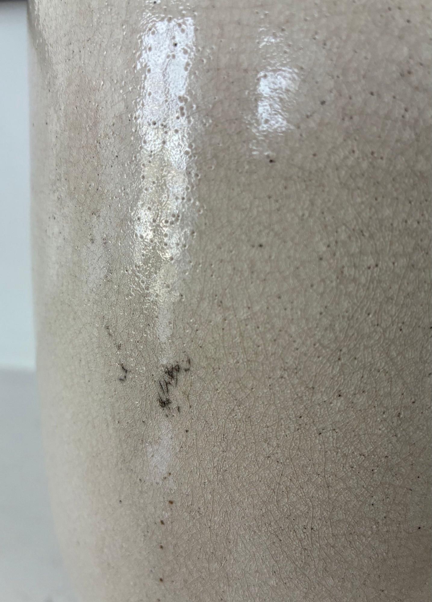 Genesis I by Tien Wen - Abstract ceramic sculpture, light tones, slender For Sale 6