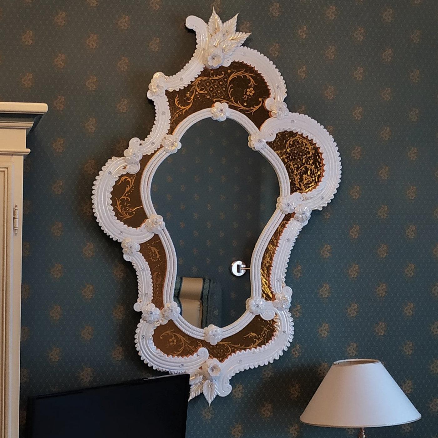 Contemporary Tiepolo Murano Glass Mirror