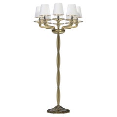 TIEPOLO Piantana Design Contemporaneo 8 Luci in Vetro di Murano Artigianale