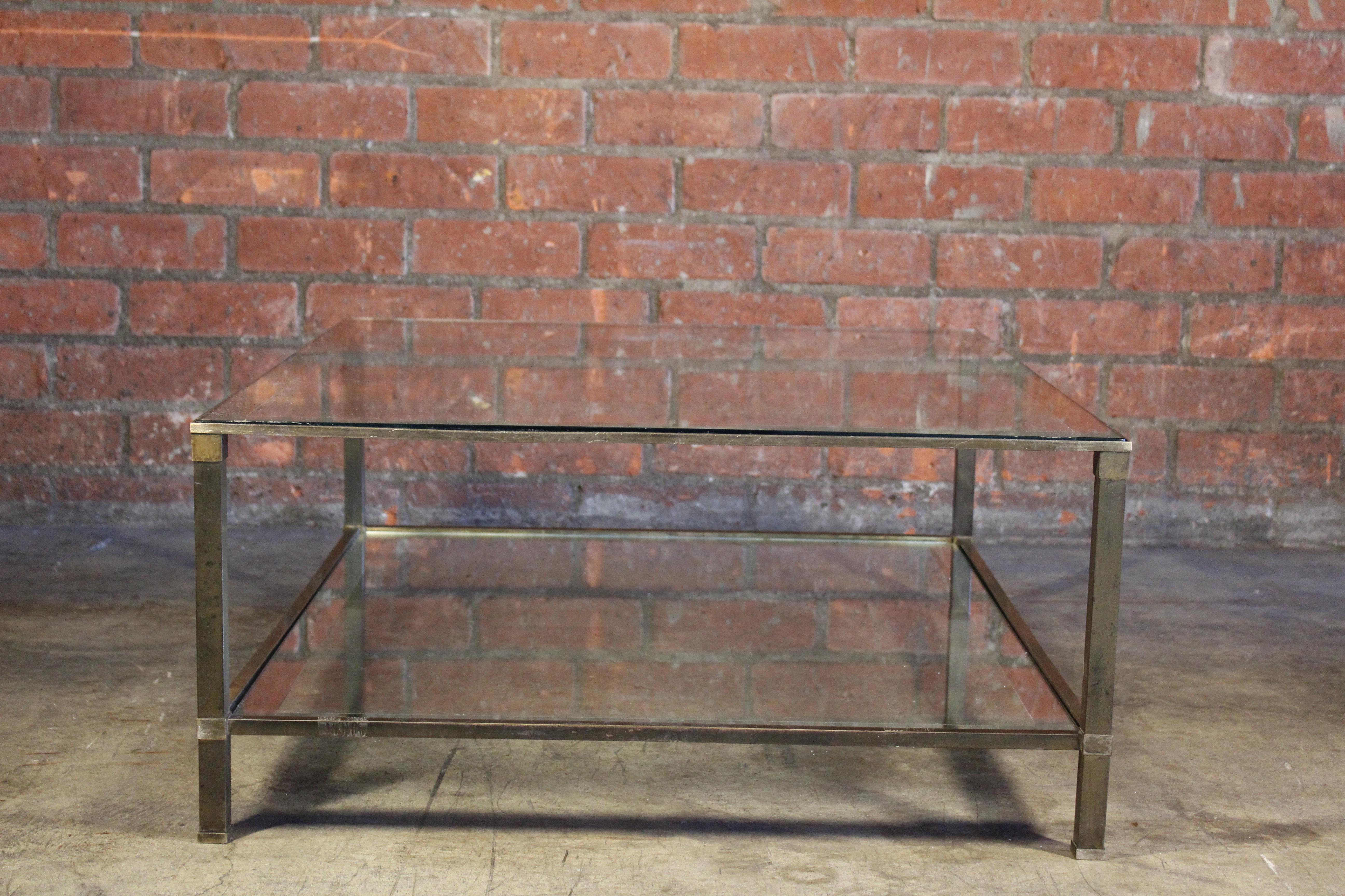 Tiered Brass Coffee Table by Maison Jansen, France, 1960s For Sale 5
