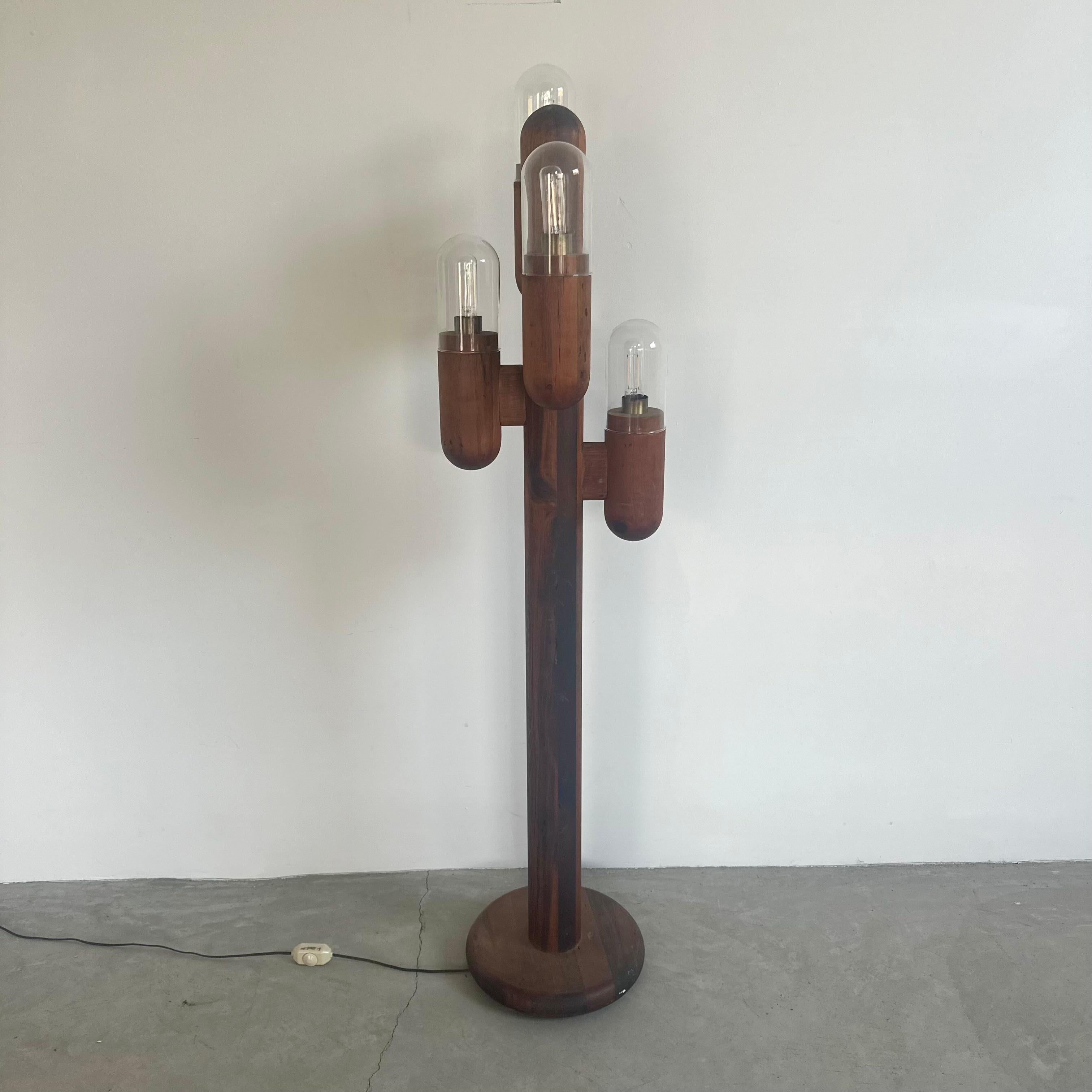 American Tiered Cactus Floor Lamp, 1970s USA For Sale