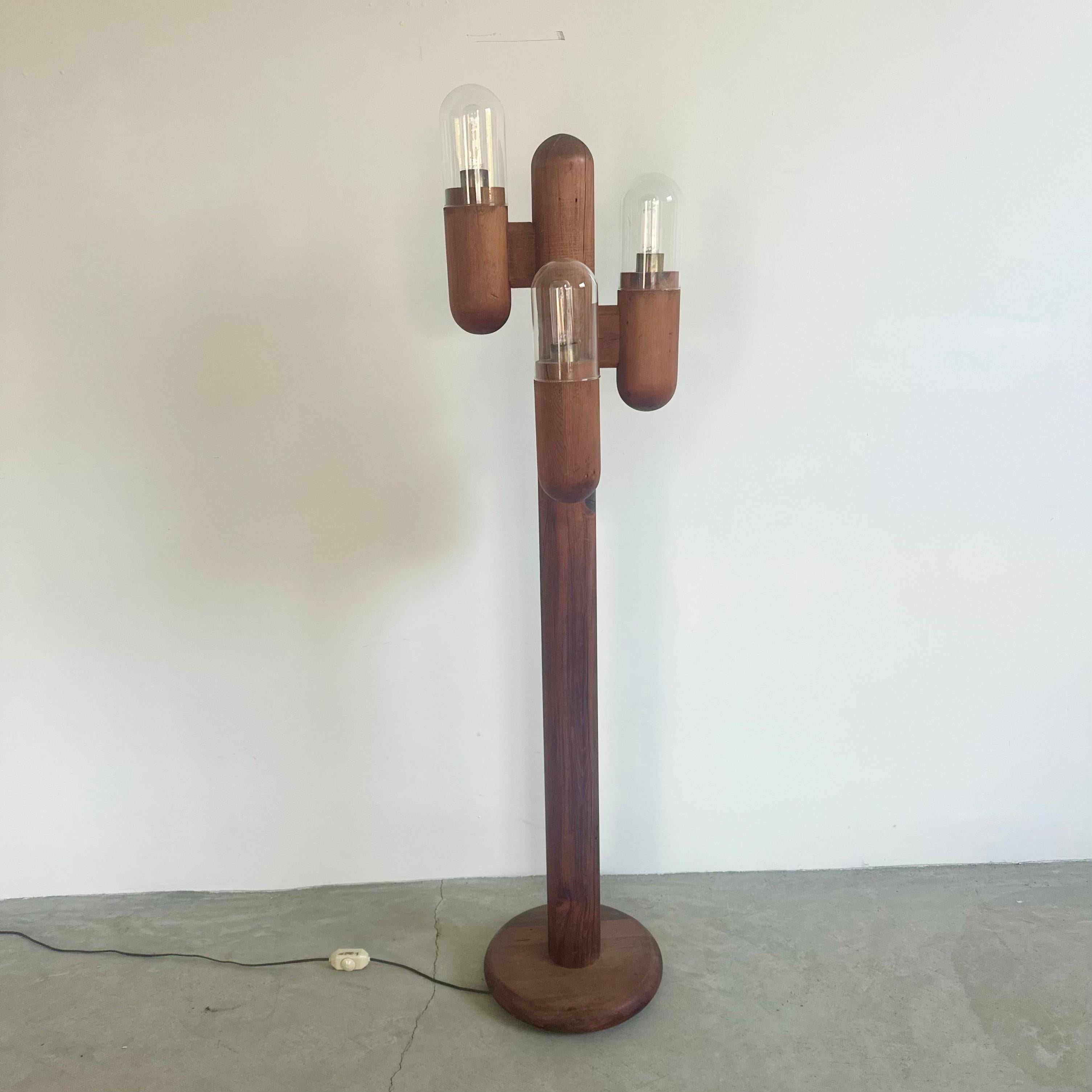 Tiered Cactus Floor Lamp, 1970s USA In Good Condition For Sale In Los Angeles, CA