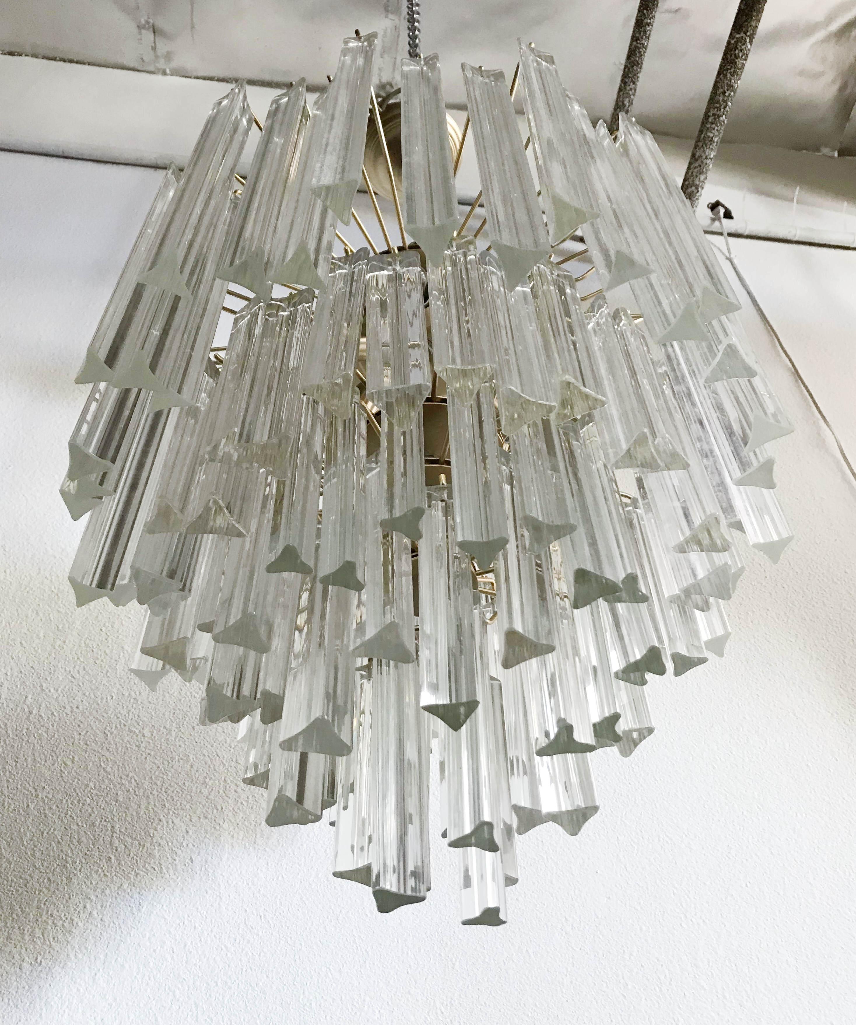 20th Century Tiered Chandelier by Venini