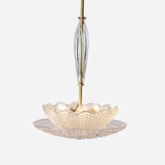 Tiered Glass Pendant Light by Carl Fagerlund for Orrefors