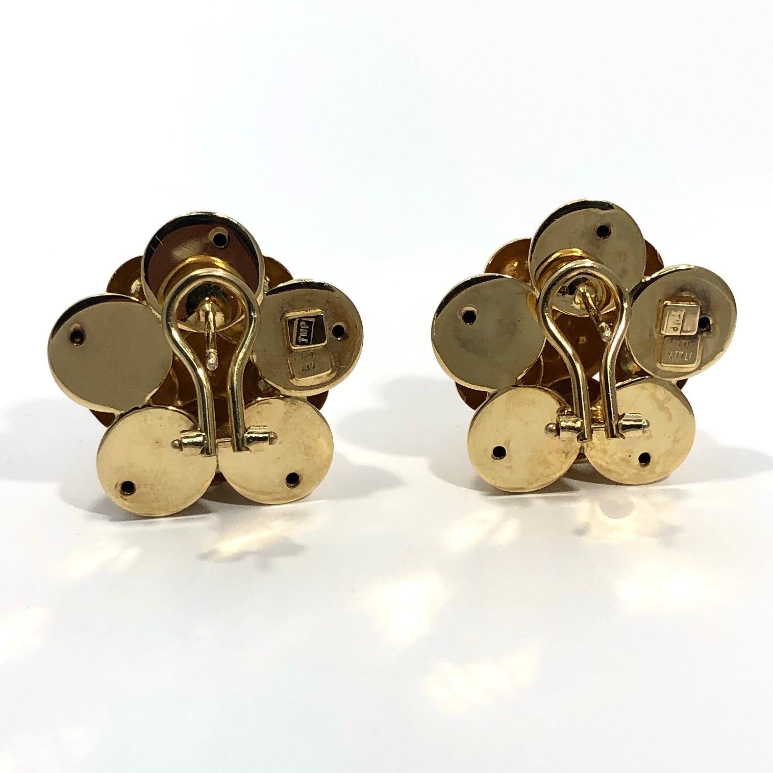 italian earrings gold